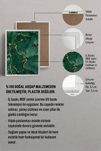 HOMEPACK Ahşap Çerçeveli Tablo Çerçeveli Poster Sanatsal Modern Duvar Dekoru BEK-8270