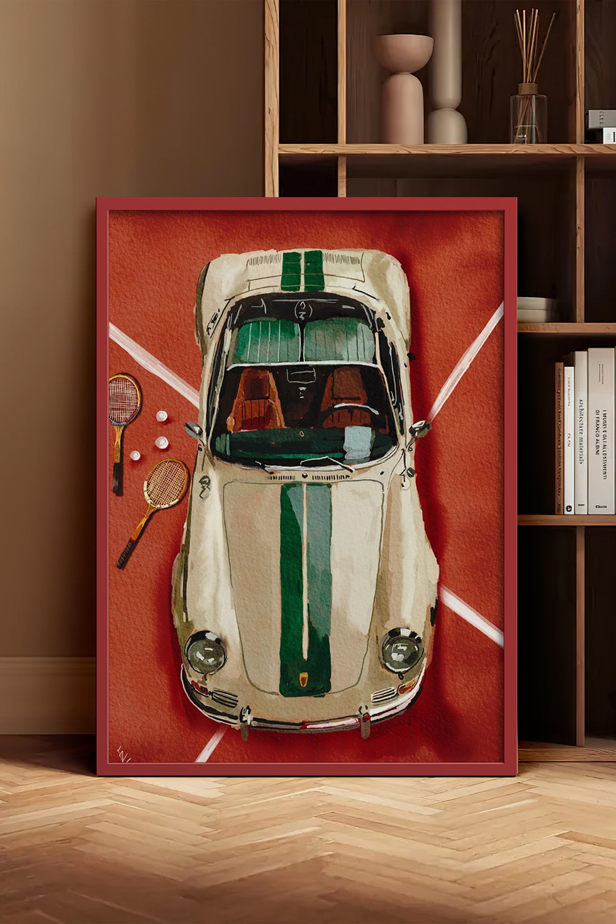 HOMEPACK Ahşap Çerçeveli Tablo Çerçeveli Poster Sanatsal Modern Duvar Dekoru BEK-8271