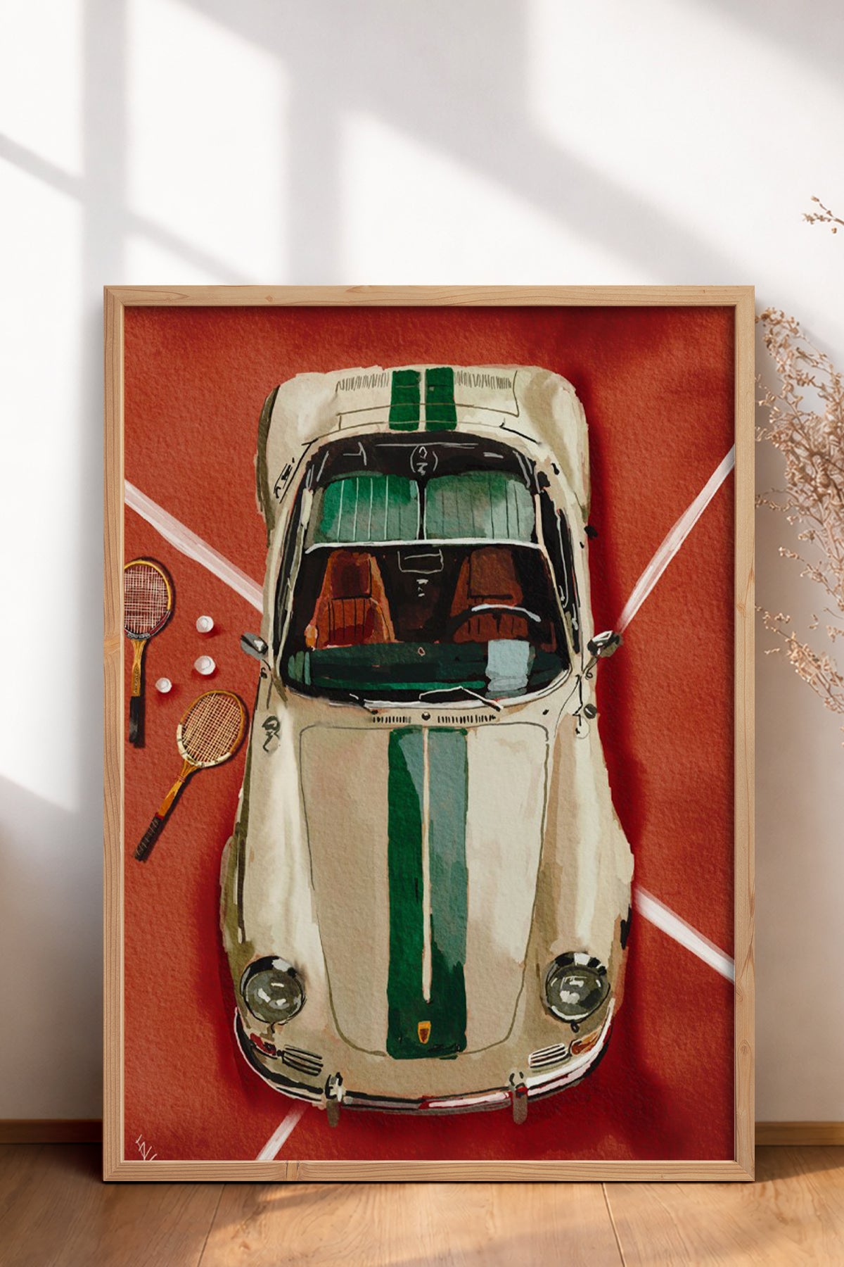 HOMEPACK Ahşap Çerçeveli Tablo Çerçeveli Poster Sanatsal Modern Duvar Dekoru BEK-8271