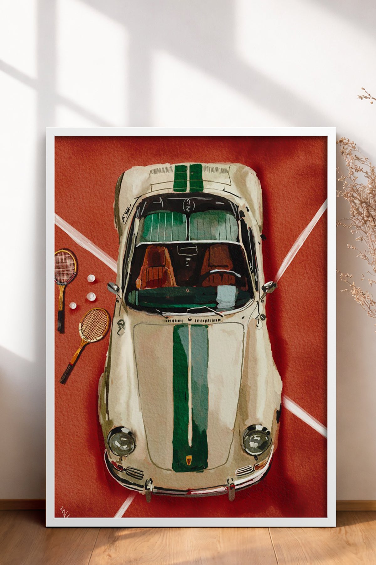 HOMEPACK Ahşap Çerçeveli Tablo Çerçeveli Poster Sanatsal Modern Duvar Dekoru BEK-8271