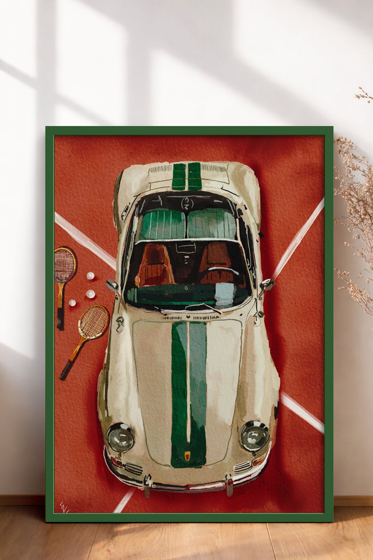 HOMEPACK Ahşap Çerçeveli Tablo Çerçeveli Poster Sanatsal Modern Duvar Dekoru BEK-8271