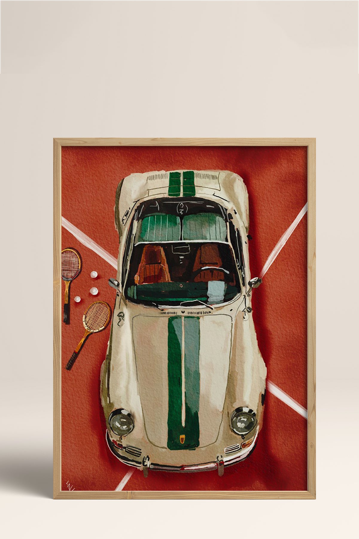 HOMEPACK Ahşap Çerçeveli Tablo Çerçeveli Poster Sanatsal Modern Duvar Dekoru BEK-8271