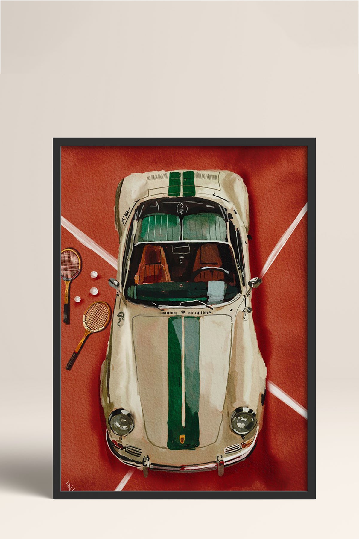 HOMEPACK Ahşap Çerçeveli Tablo Çerçeveli Poster Sanatsal Modern Duvar Dekoru BEK-8271