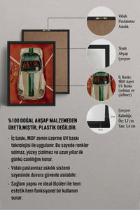 HOMEPACK Ahşap Çerçeveli Tablo Çerçeveli Poster Sanatsal Modern Duvar Dekoru BEK-8271