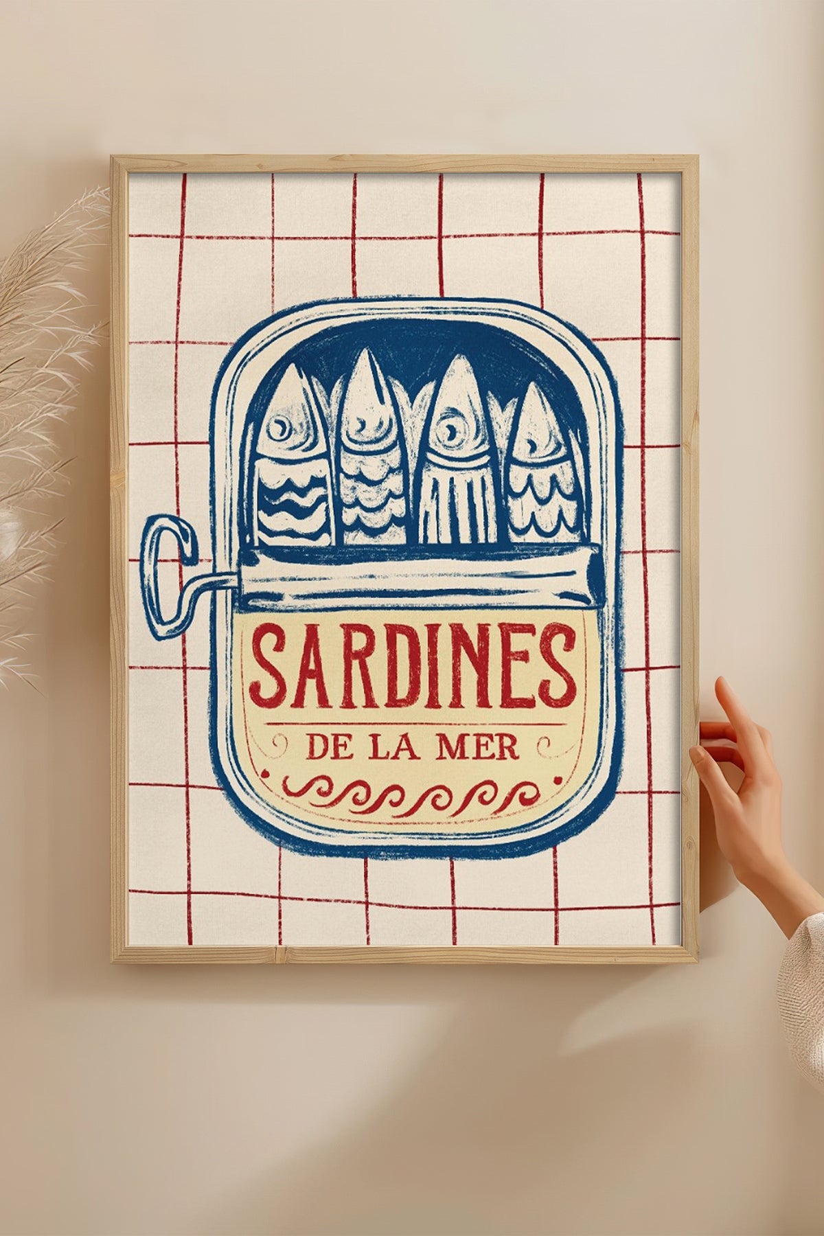 HOMEPACK Ahşap Çerçeveli Tablo Çerçeveli Poster Sanatsal Modern Duvar Dekoru BEK-8272