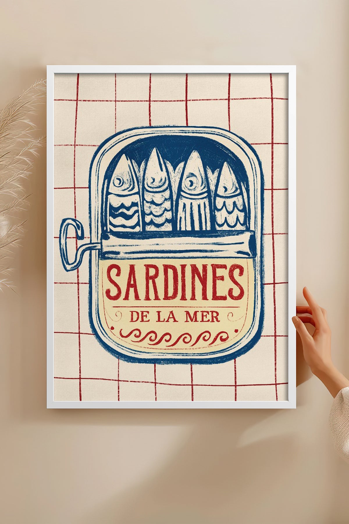 HOMEPACK Ahşap Çerçeveli Tablo Çerçeveli Poster Sanatsal Modern Duvar Dekoru BEK-8272