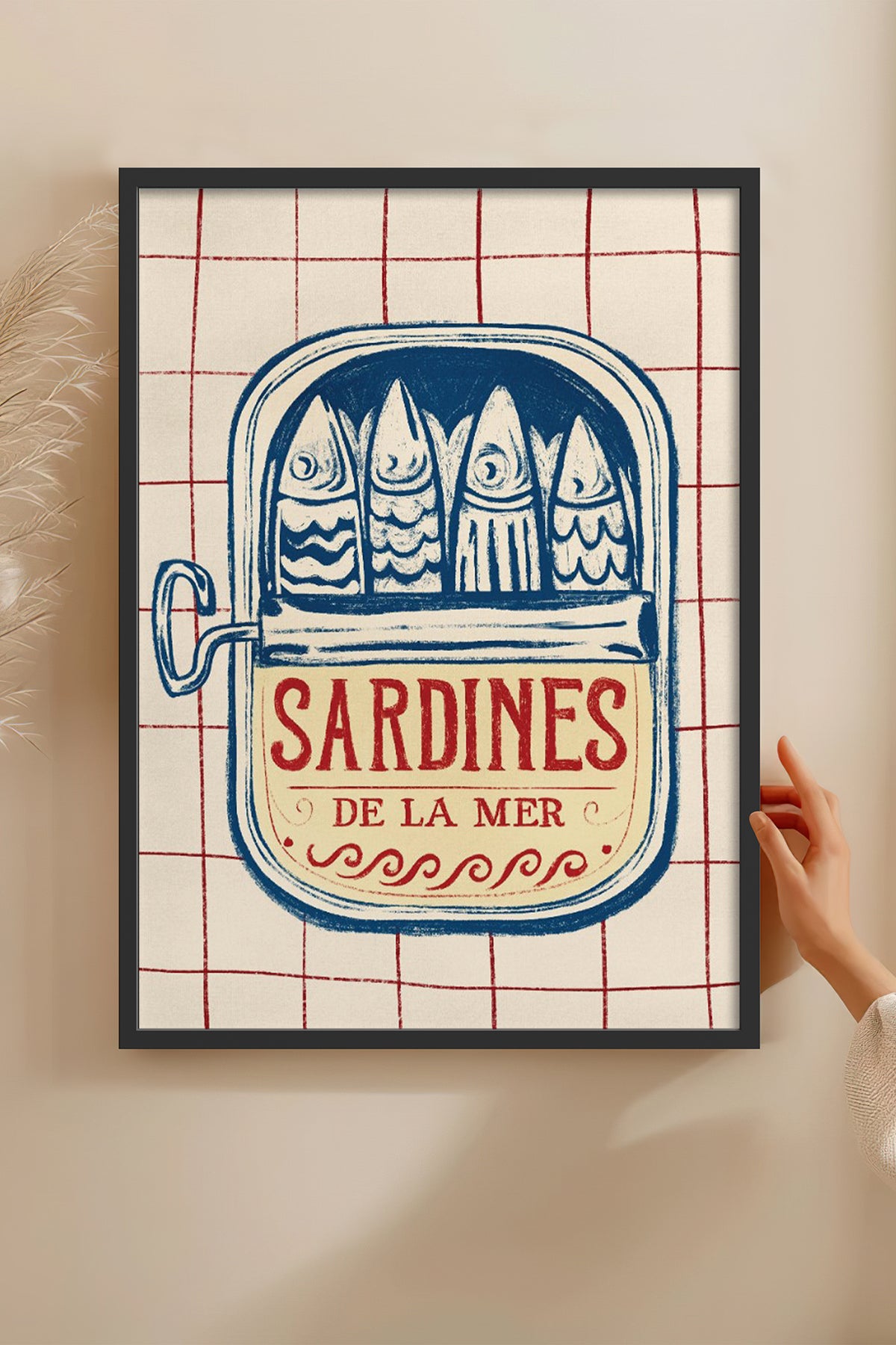 HOMEPACK Ahşap Çerçeveli Tablo Çerçeveli Poster Sanatsal Modern Duvar Dekoru BEK-8272