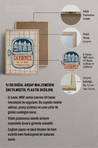 HOMEPACK Ahşap Çerçeveli Tablo Çerçeveli Poster Sanatsal Modern Duvar Dekoru BEK-8272