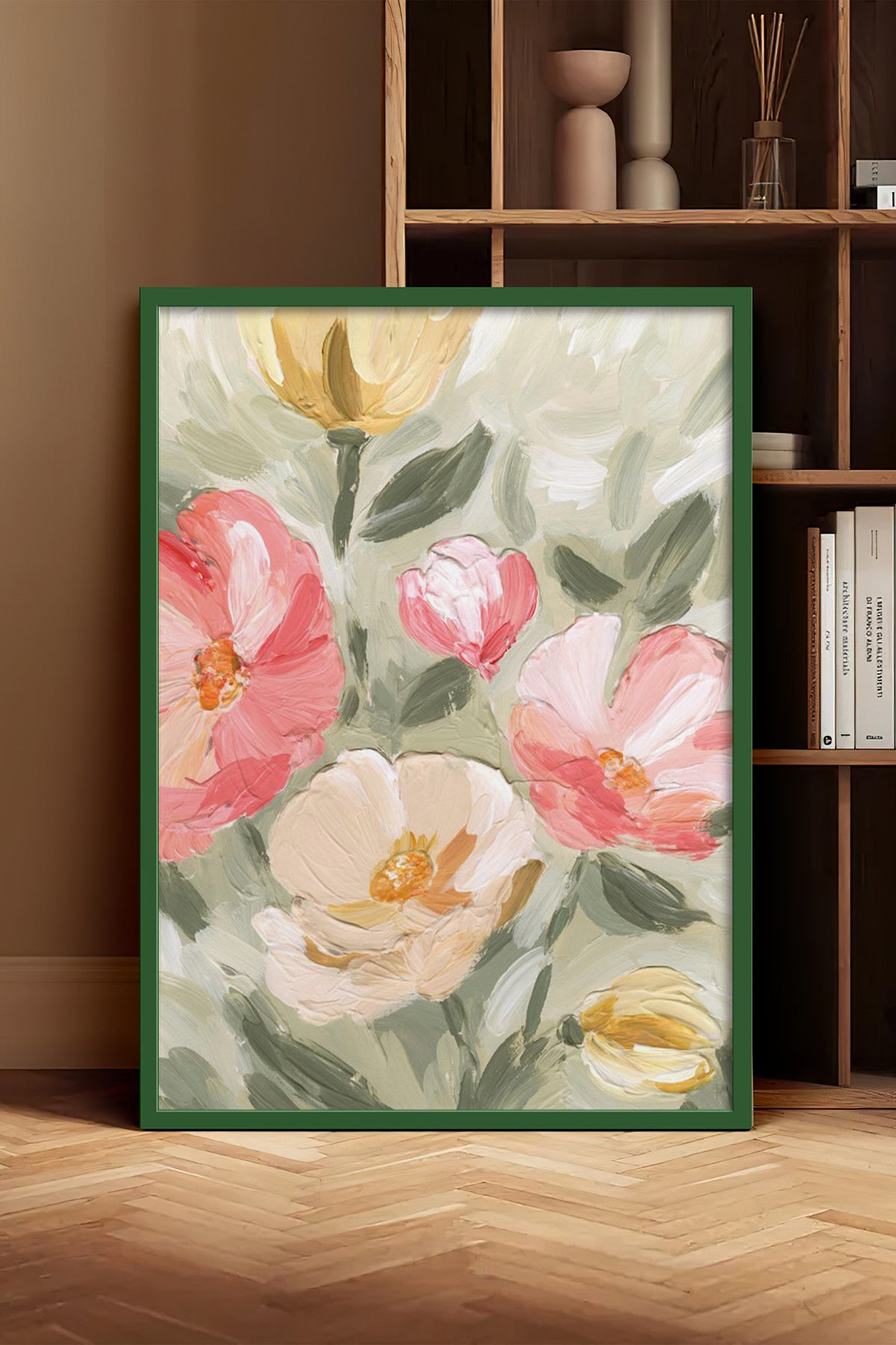 HOMEPACK Ahşap Çerçeveli Tablo Çerçeveli Poster Sanatsal Modern Duvar Dekoru BEK-8273