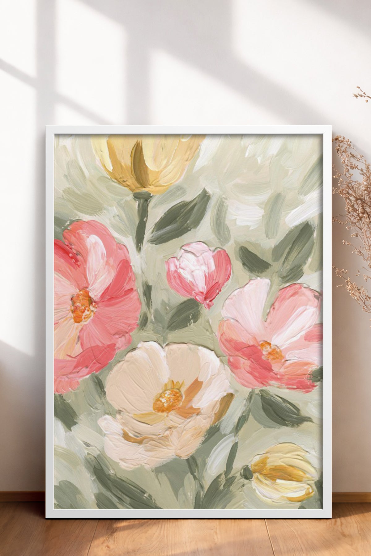 HOMEPACK Ahşap Çerçeveli Tablo Çerçeveli Poster Sanatsal Modern Duvar Dekoru BEK-8273