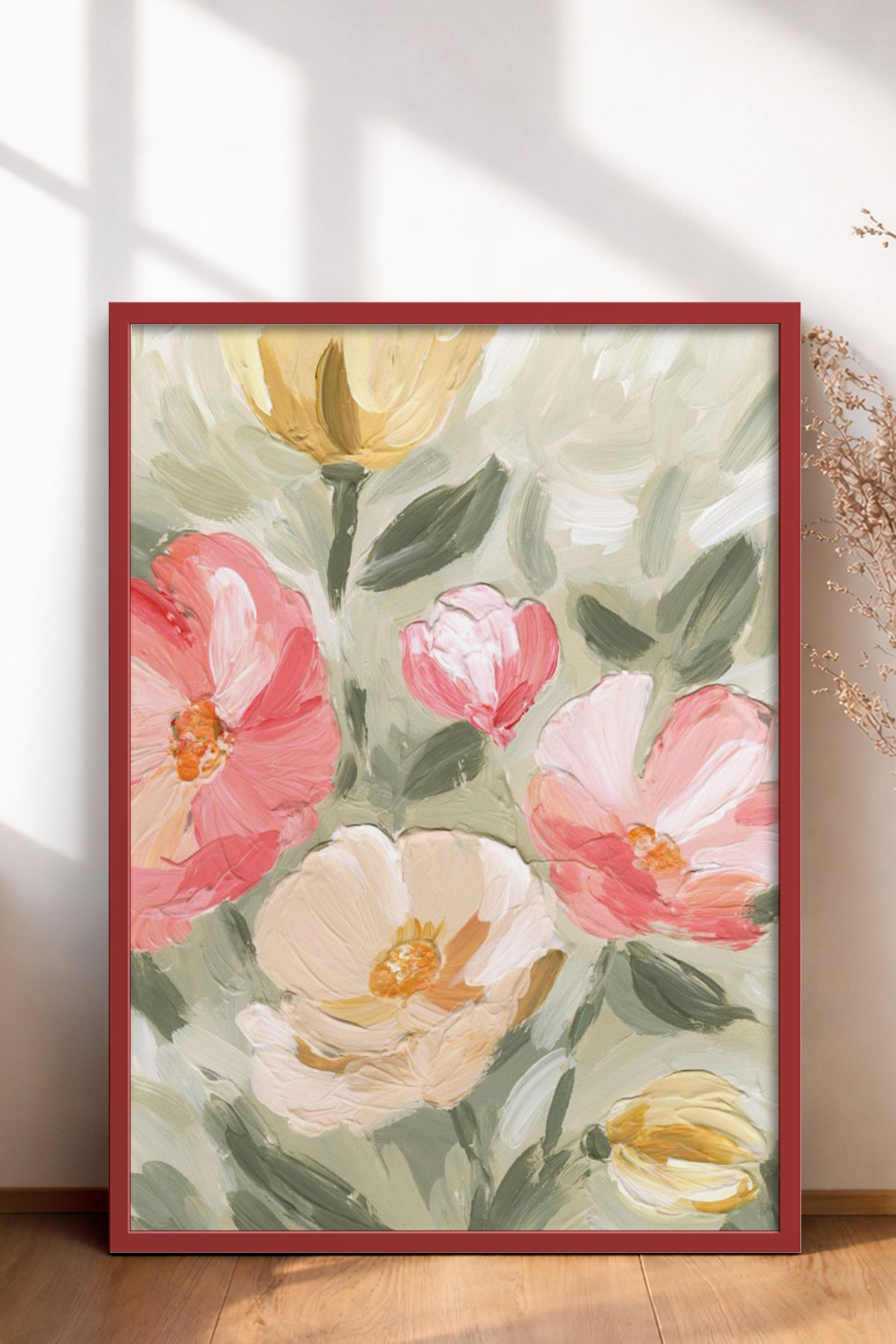 HOMEPACK Ahşap Çerçeveli Tablo Çerçeveli Poster Sanatsal Modern Duvar Dekoru BEK-8273