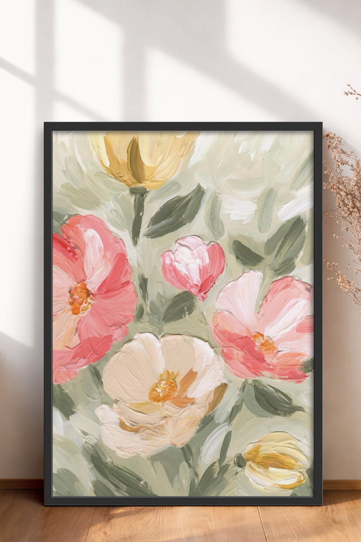 HOMEPACK Ahşap Çerçeveli Tablo Çerçeveli Poster Sanatsal Modern Duvar Dekoru BEK-8273