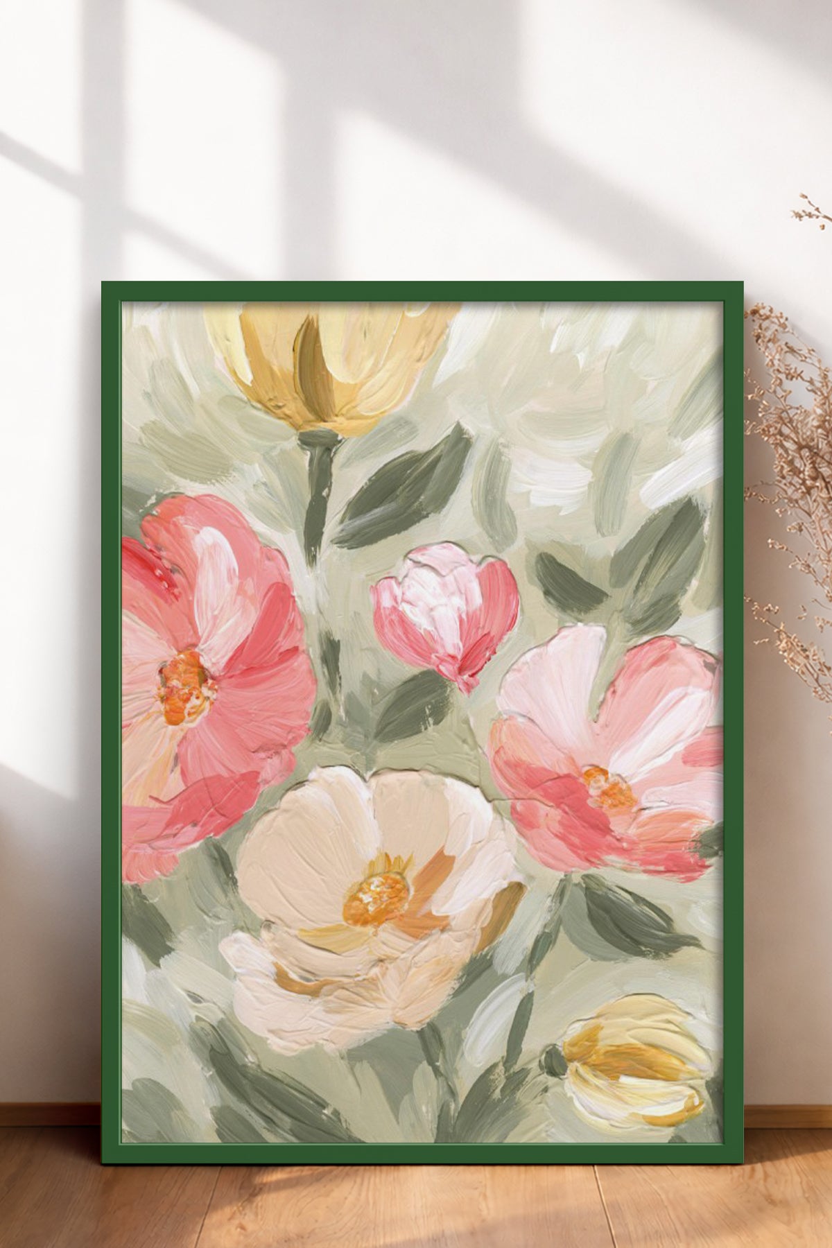 HOMEPACK Ahşap Çerçeveli Tablo Çerçeveli Poster Sanatsal Modern Duvar Dekoru BEK-8273