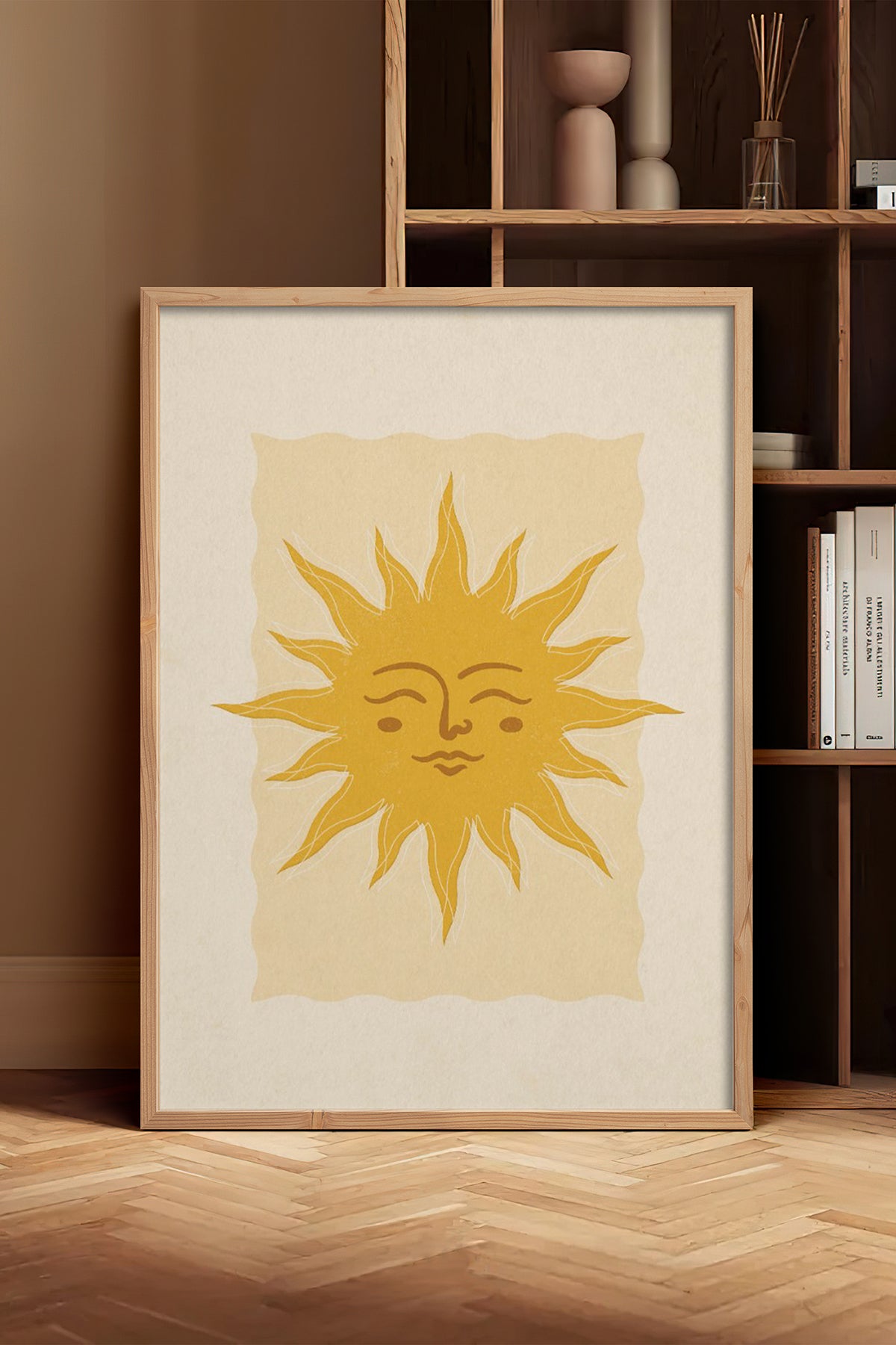 HOMEPACK Ahşap Çerçeveli Tablo Çerçeveli Poster Sanatsal Modern Duvar Dekoru BEK-8274