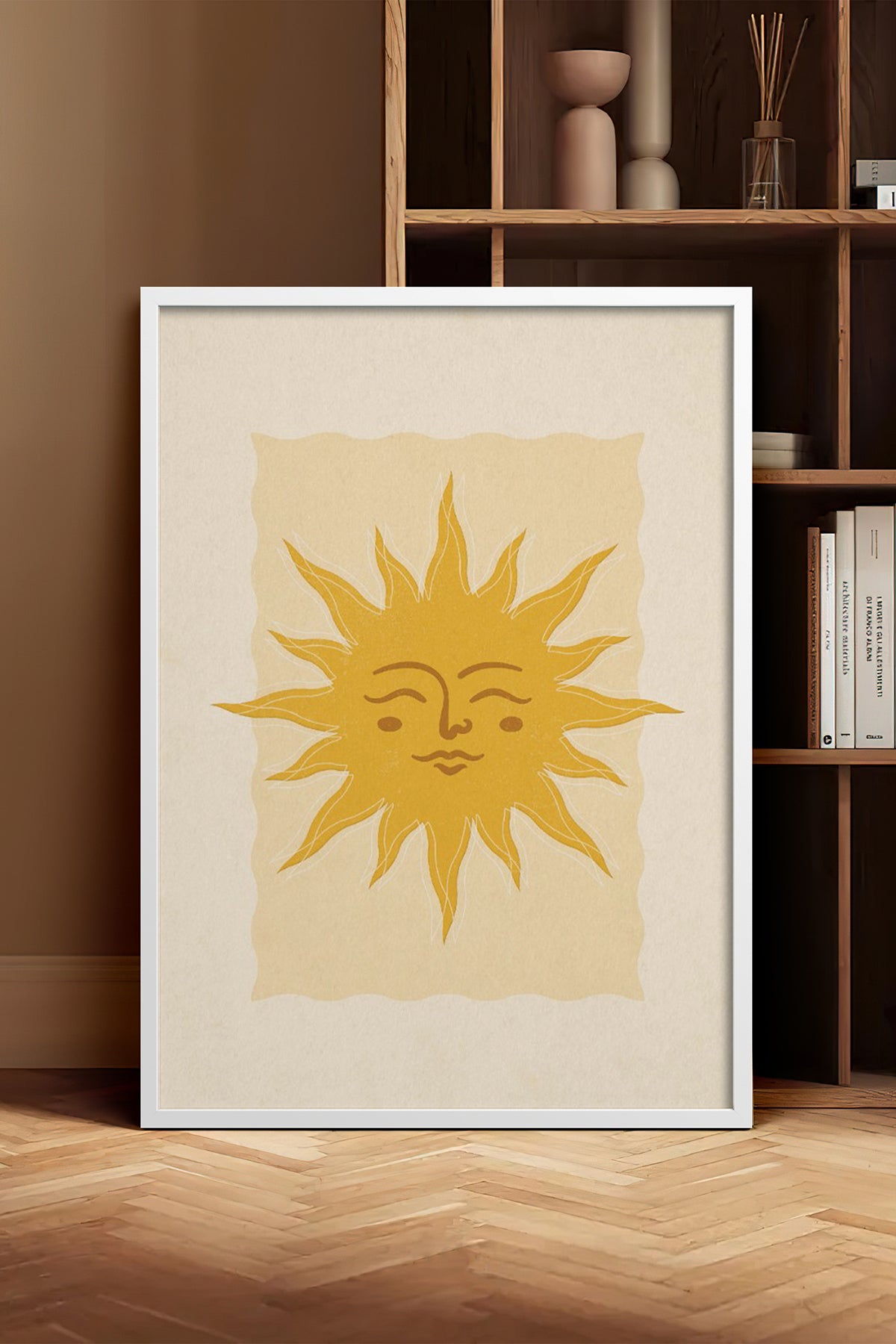 HOMEPACK Ahşap Çerçeveli Tablo Çerçeveli Poster Sanatsal Modern Duvar Dekoru BEK-8274