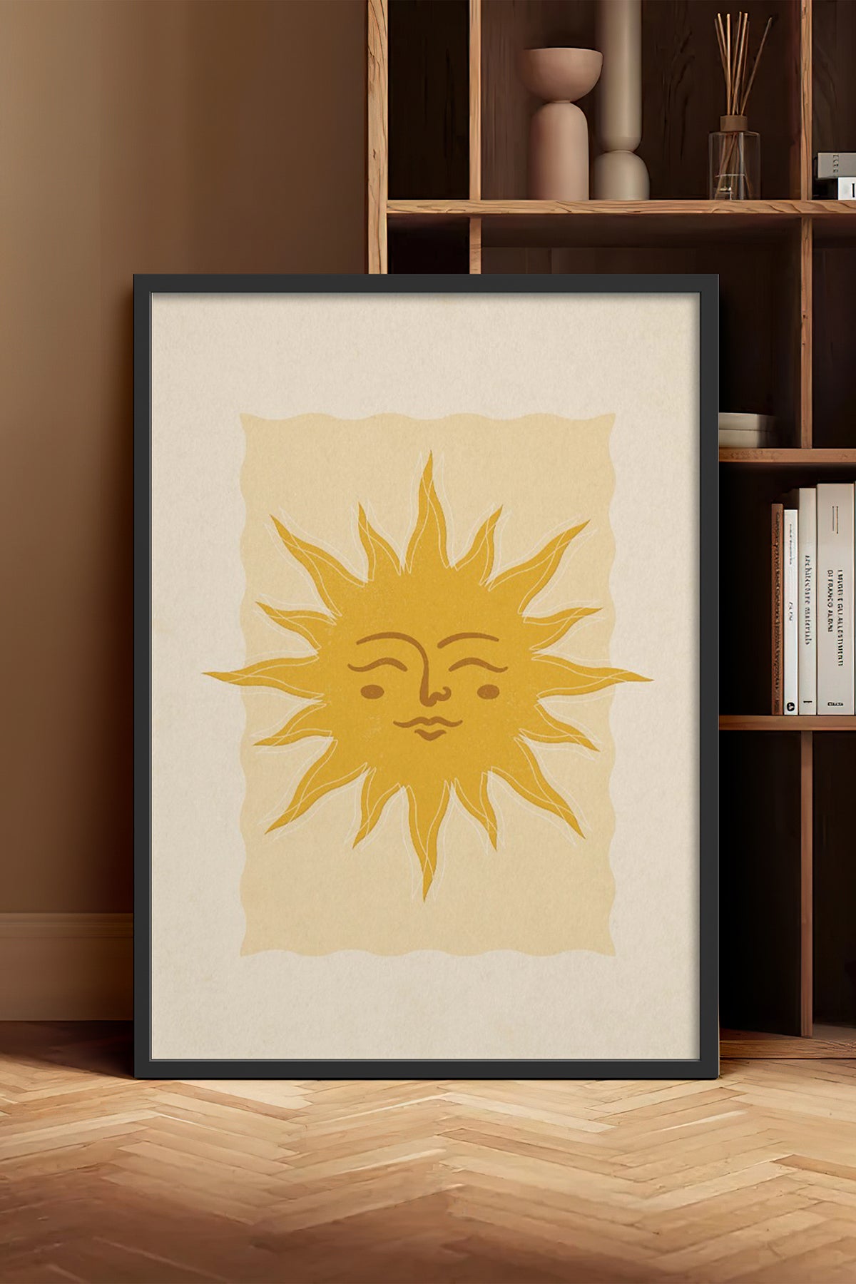 HOMEPACK Ahşap Çerçeveli Tablo Çerçeveli Poster Sanatsal Modern Duvar Dekoru BEK-8274