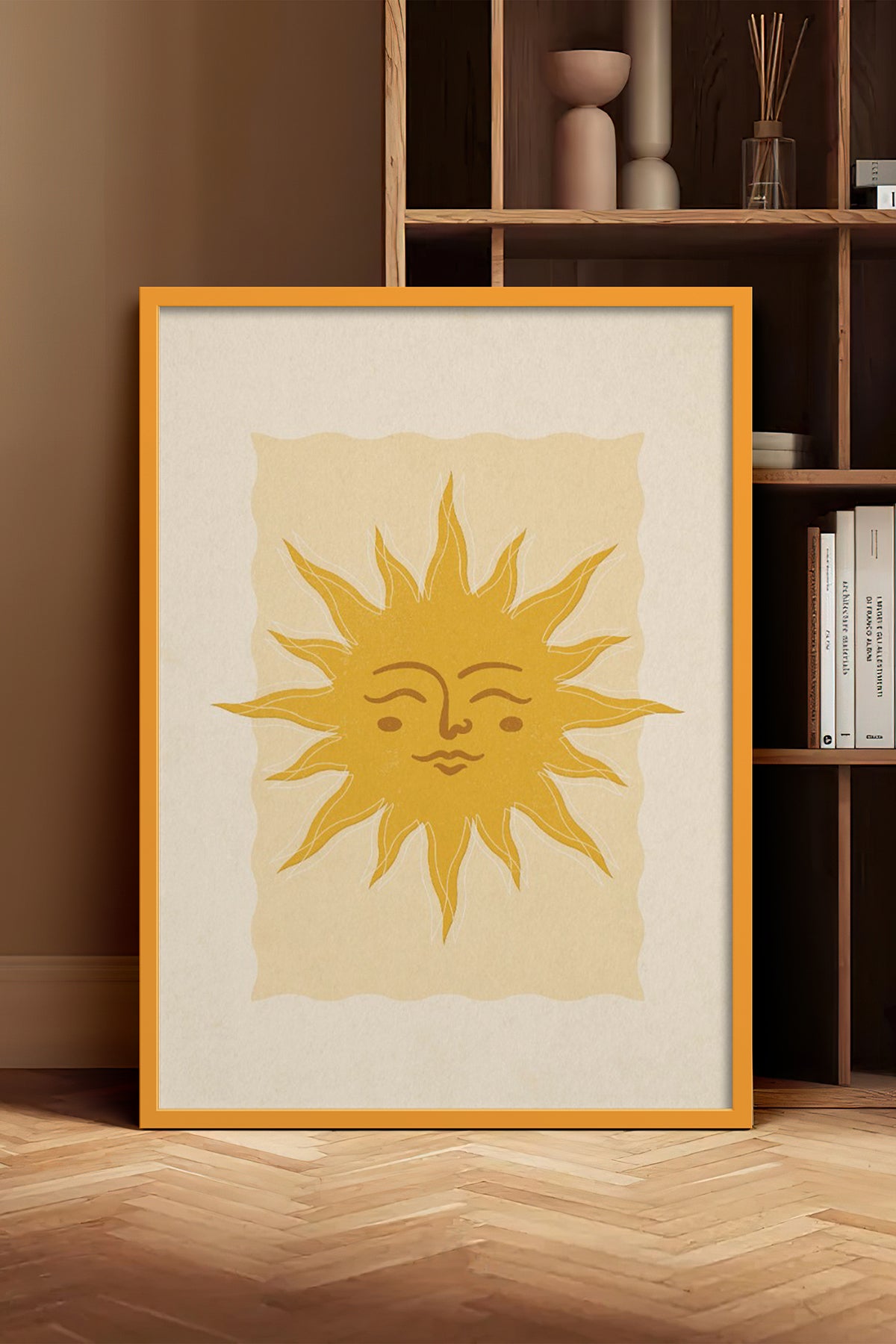 HOMEPACK Ahşap Çerçeveli Tablo Çerçeveli Poster Sanatsal Modern Duvar Dekoru BEK-8274