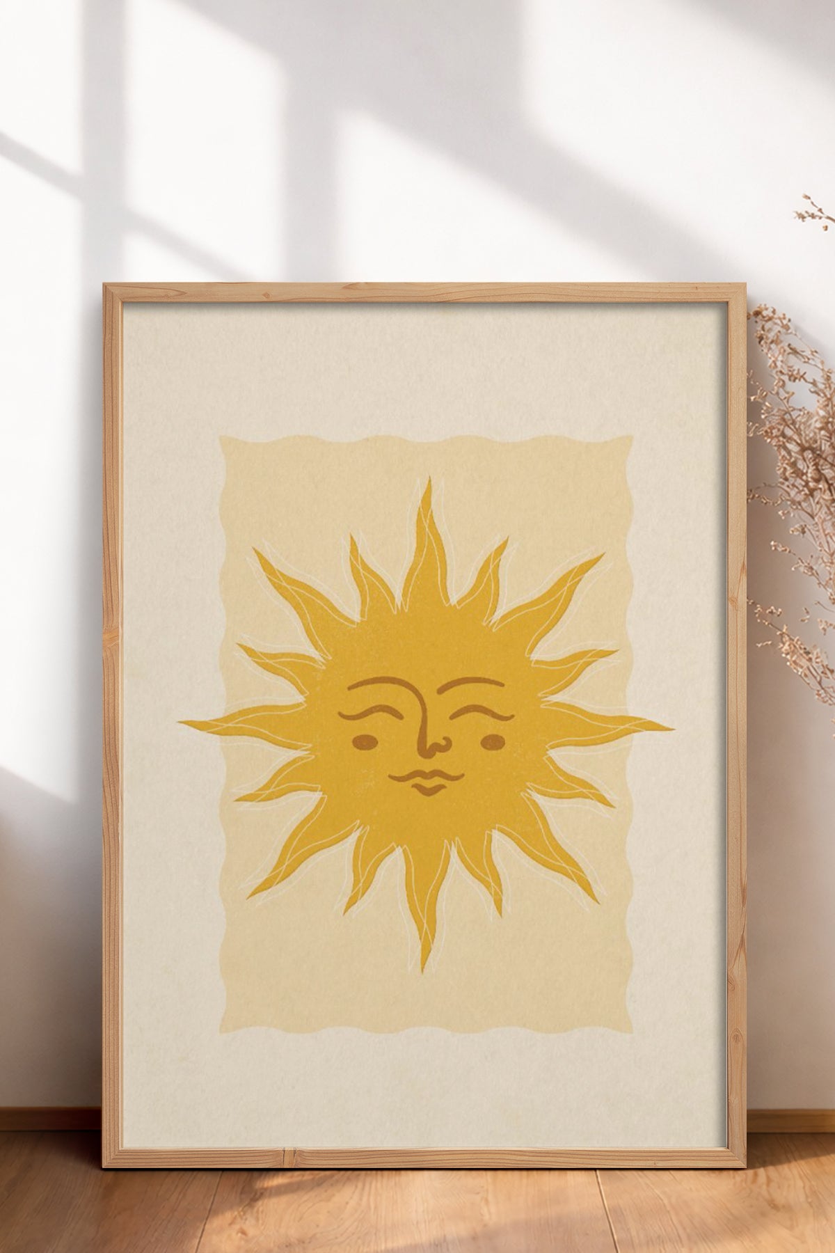 HOMEPACK Ahşap Çerçeveli Tablo Çerçeveli Poster Sanatsal Modern Duvar Dekoru BEK-8274