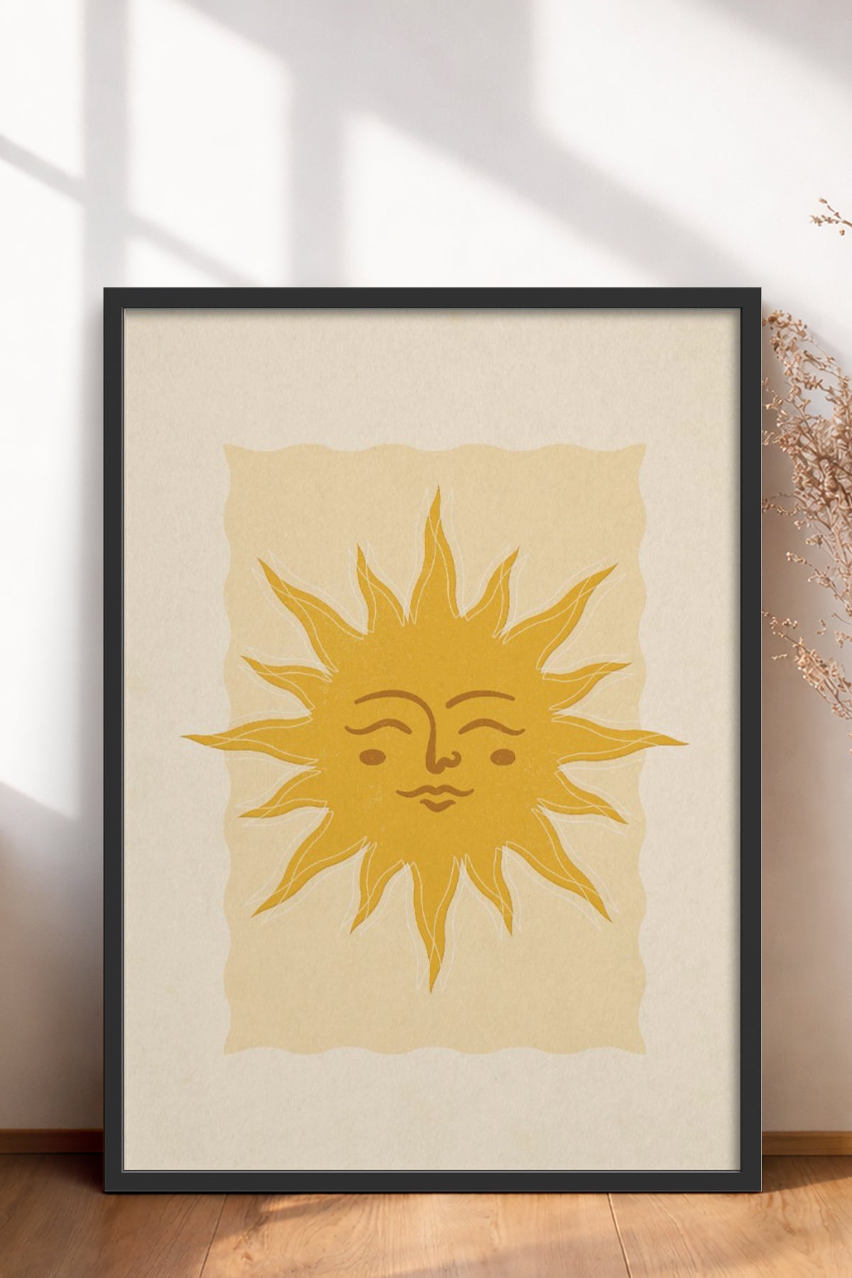 HOMEPACK Ahşap Çerçeveli Tablo Çerçeveli Poster Sanatsal Modern Duvar Dekoru BEK-8274