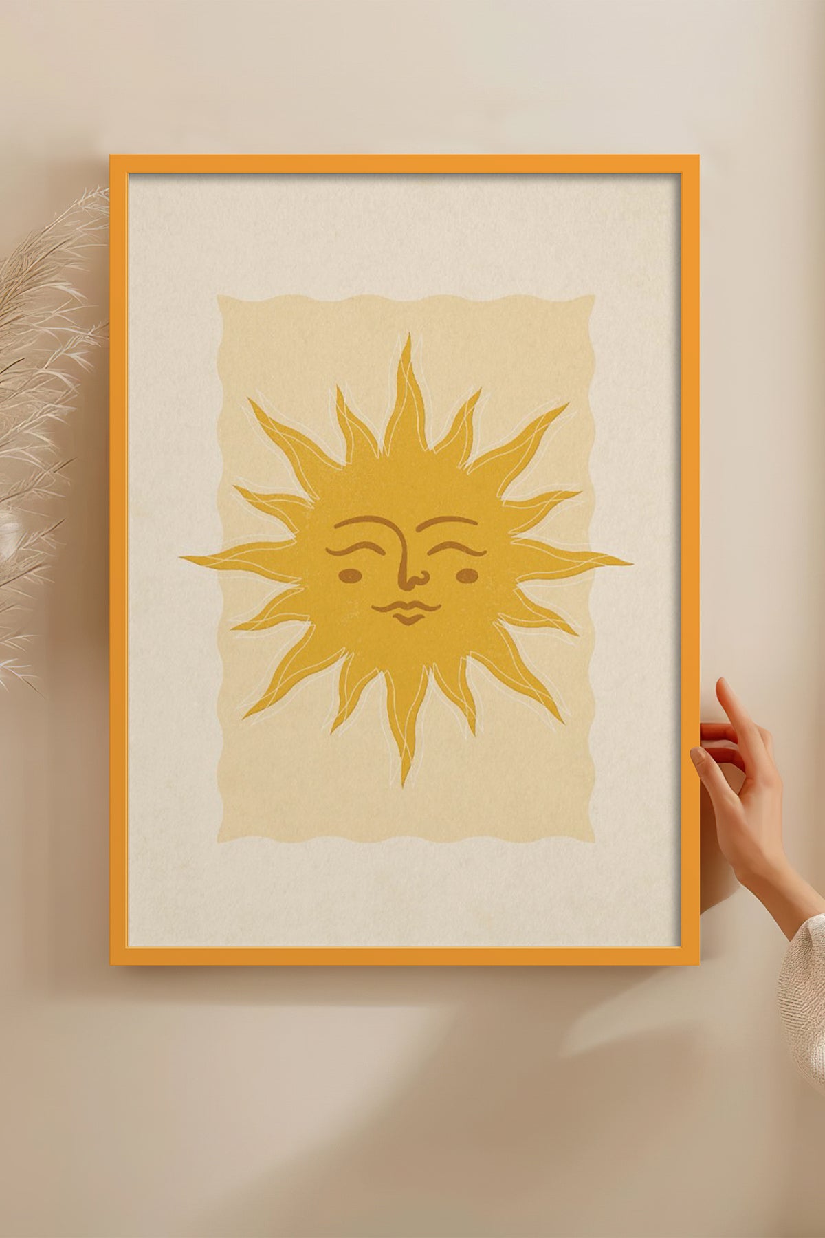HOMEPACK Ahşap Çerçeveli Tablo Çerçeveli Poster Sanatsal Modern Duvar Dekoru BEK-8274