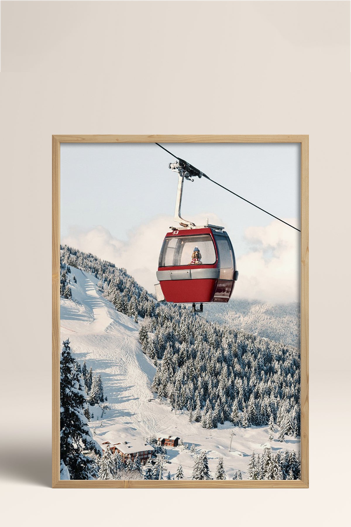 HOMEPACK Ahşap Çerçeveli Tablo Çerçeveli Poster Sanatsal Modern Duvar Dekoru BEK-8275