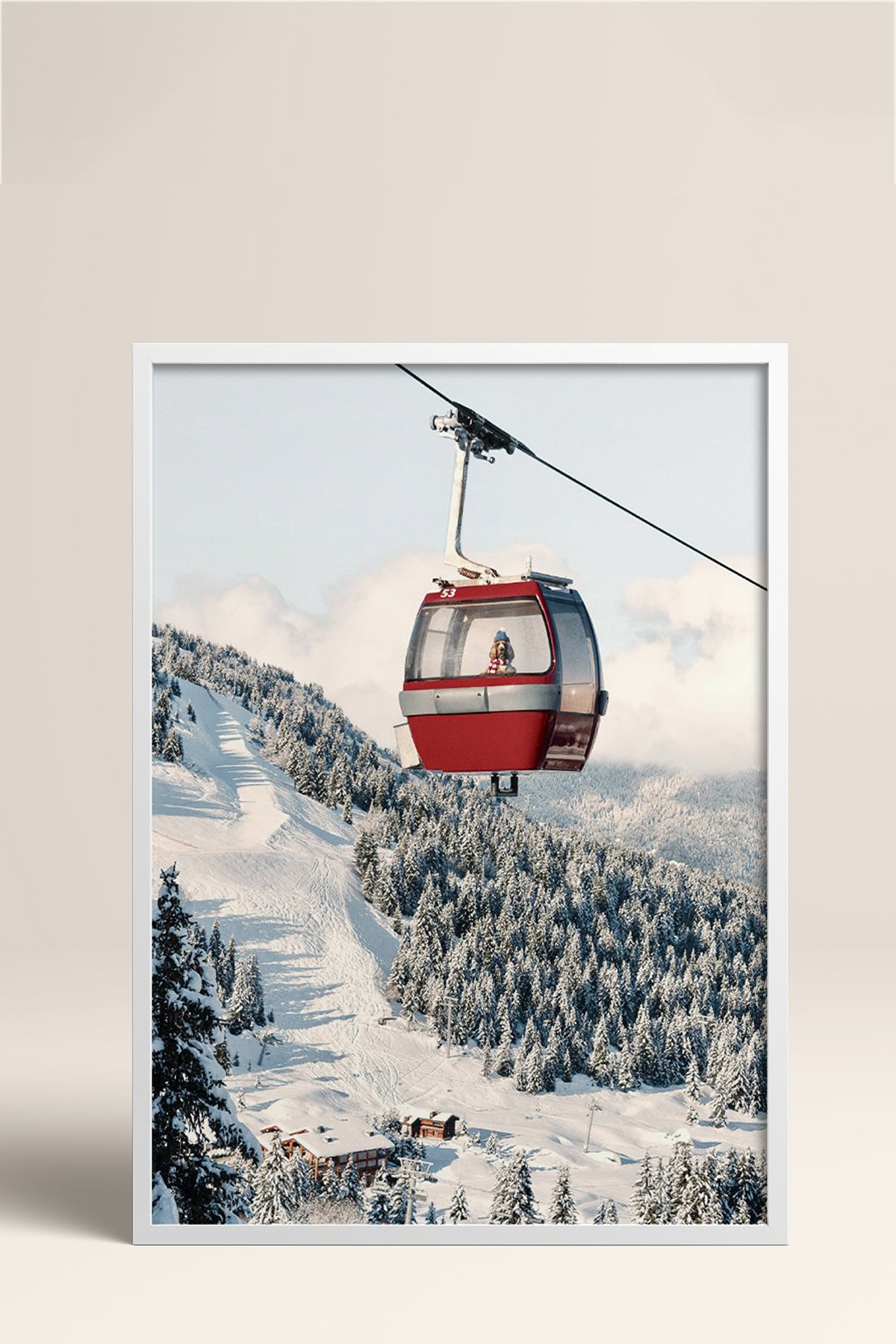 HOMEPACK Ahşap Çerçeveli Tablo Çerçeveli Poster Sanatsal Modern Duvar Dekoru BEK-8275