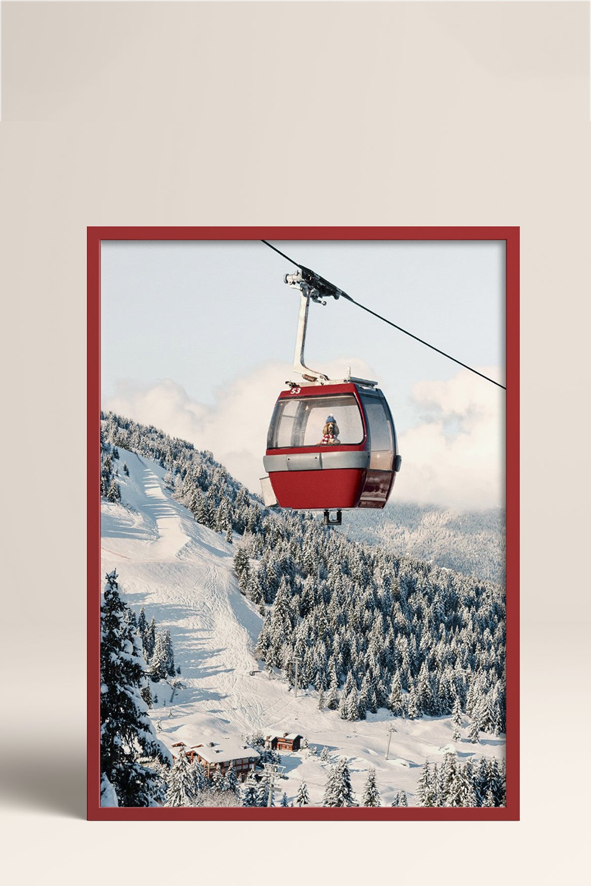 HOMEPACK Ahşap Çerçeveli Tablo Çerçeveli Poster Sanatsal Modern Duvar Dekoru BEK-8275