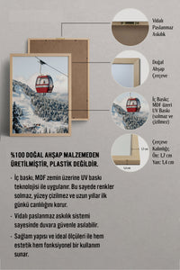 HOMEPACK Ahşap Çerçeveli Tablo Çerçeveli Poster Sanatsal Modern Duvar Dekoru BEK-8275