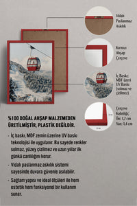 HOMEPACK Ahşap Çerçeveli Tablo Çerçeveli Poster Sanatsal Modern Duvar Dekoru BEK-8275