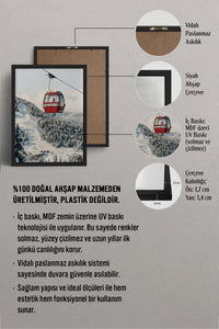 HOMEPACK Ahşap Çerçeveli Tablo Çerçeveli Poster Sanatsal Modern Duvar Dekoru BEK-8275