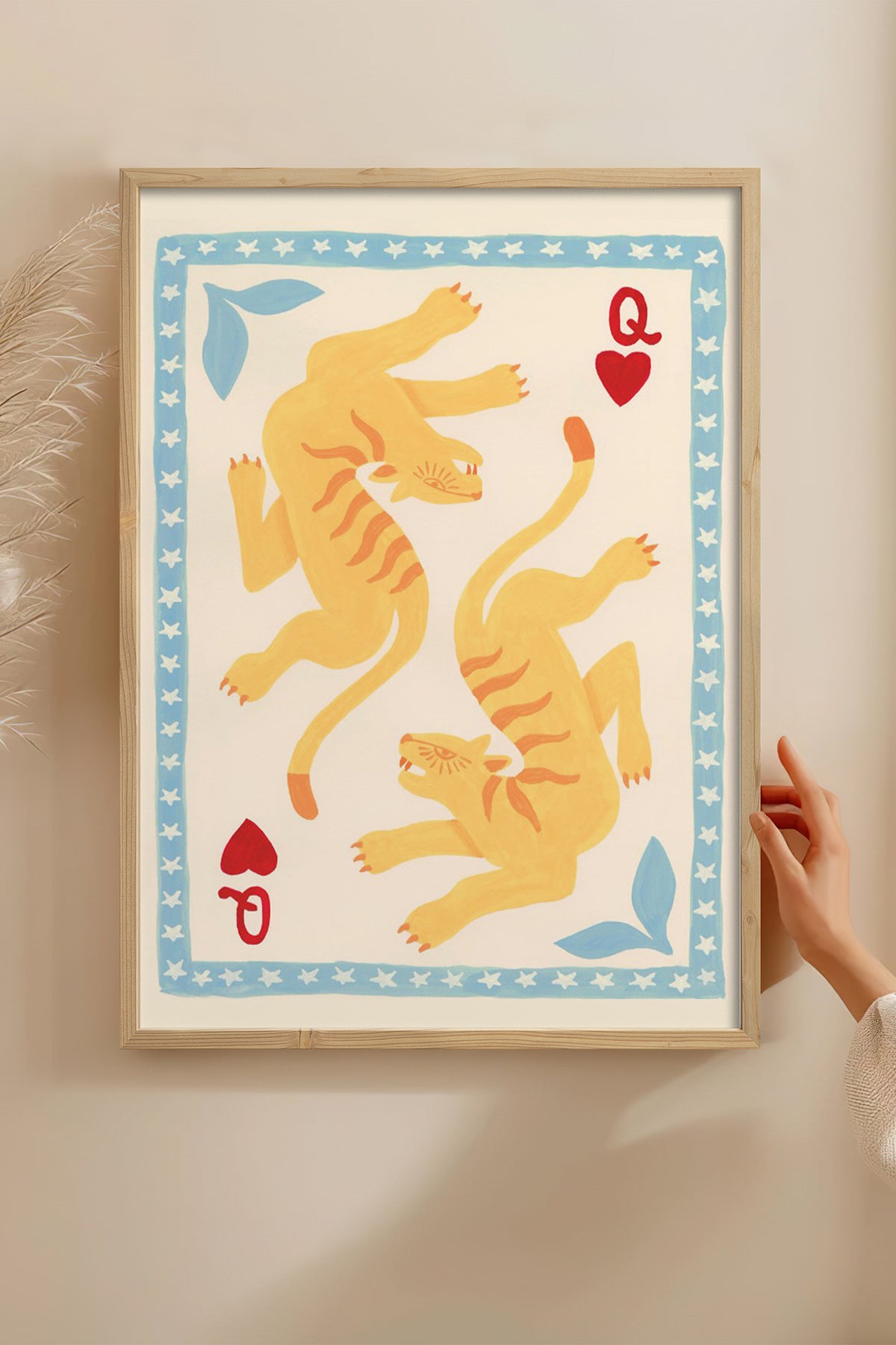 HOMEPACK Ahşap Çerçeveli Tablo Çerçeveli Poster Sanatsal Modern Duvar Dekoru BEK-8276