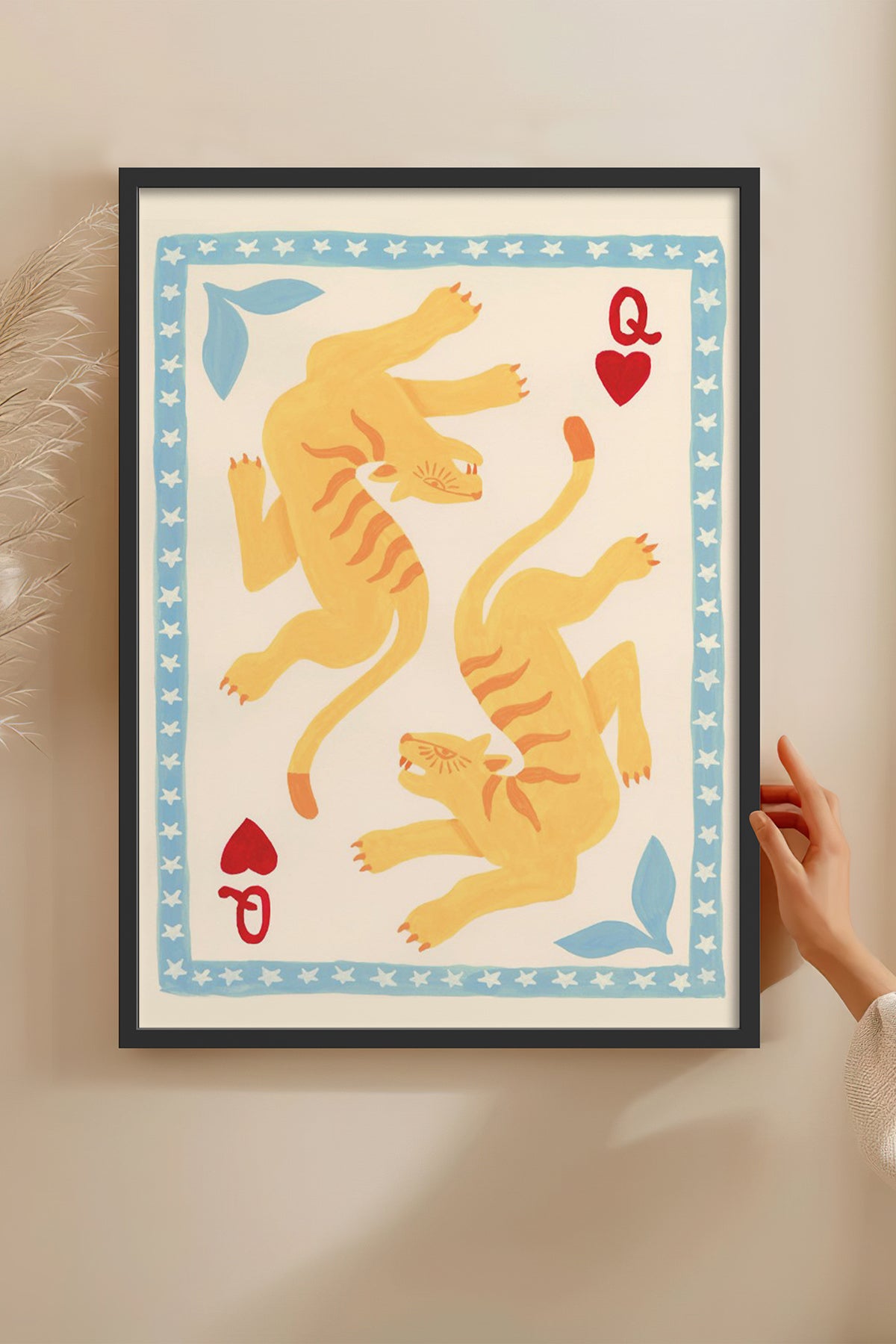 HOMEPACK Ahşap Çerçeveli Tablo Çerçeveli Poster Sanatsal Modern Duvar Dekoru BEK-8276