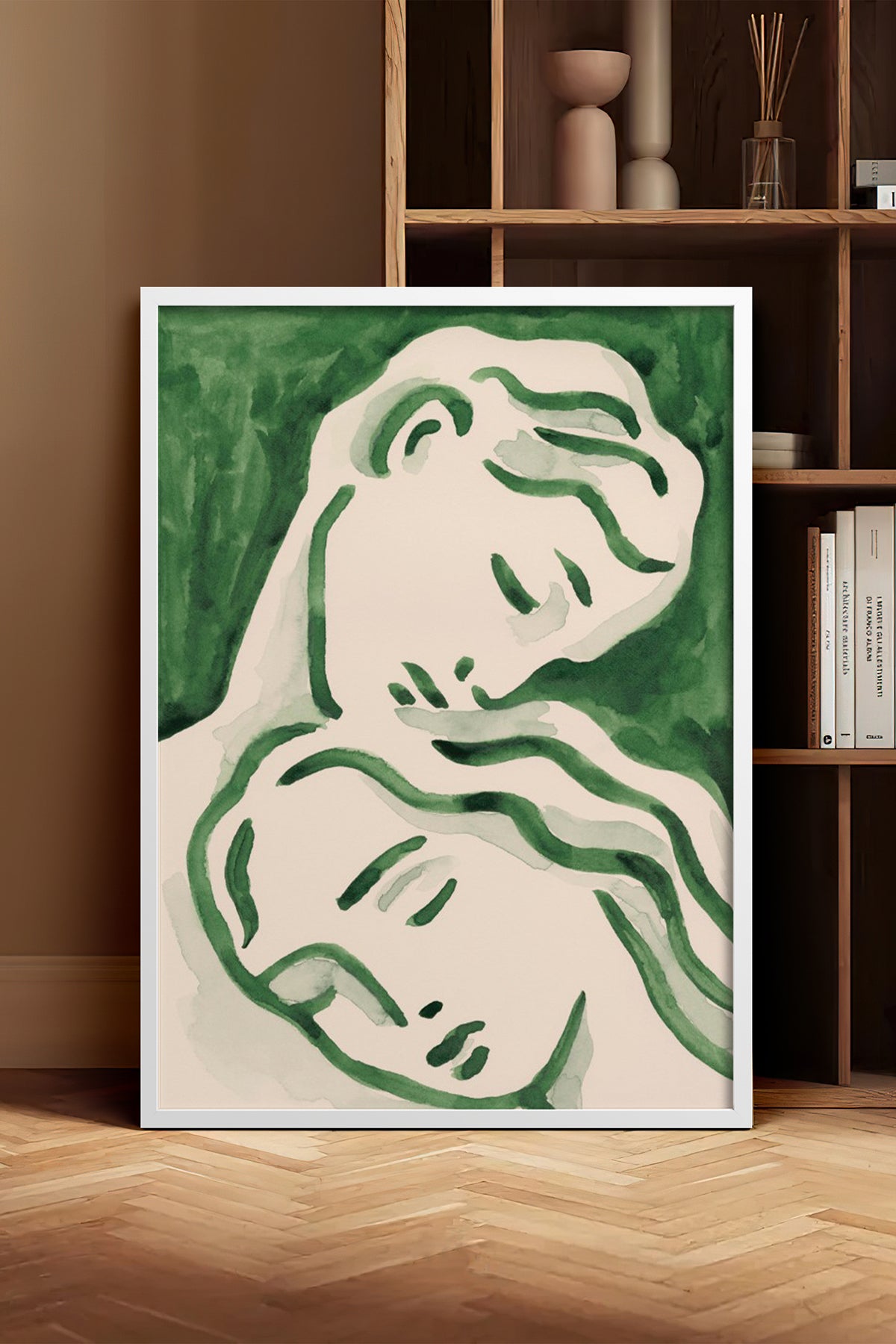 HOMEPACK Ahşap Çerçeveli Tablo Çerçeveli Poster Sanatsal Modern Duvar Dekoru BEK-8277