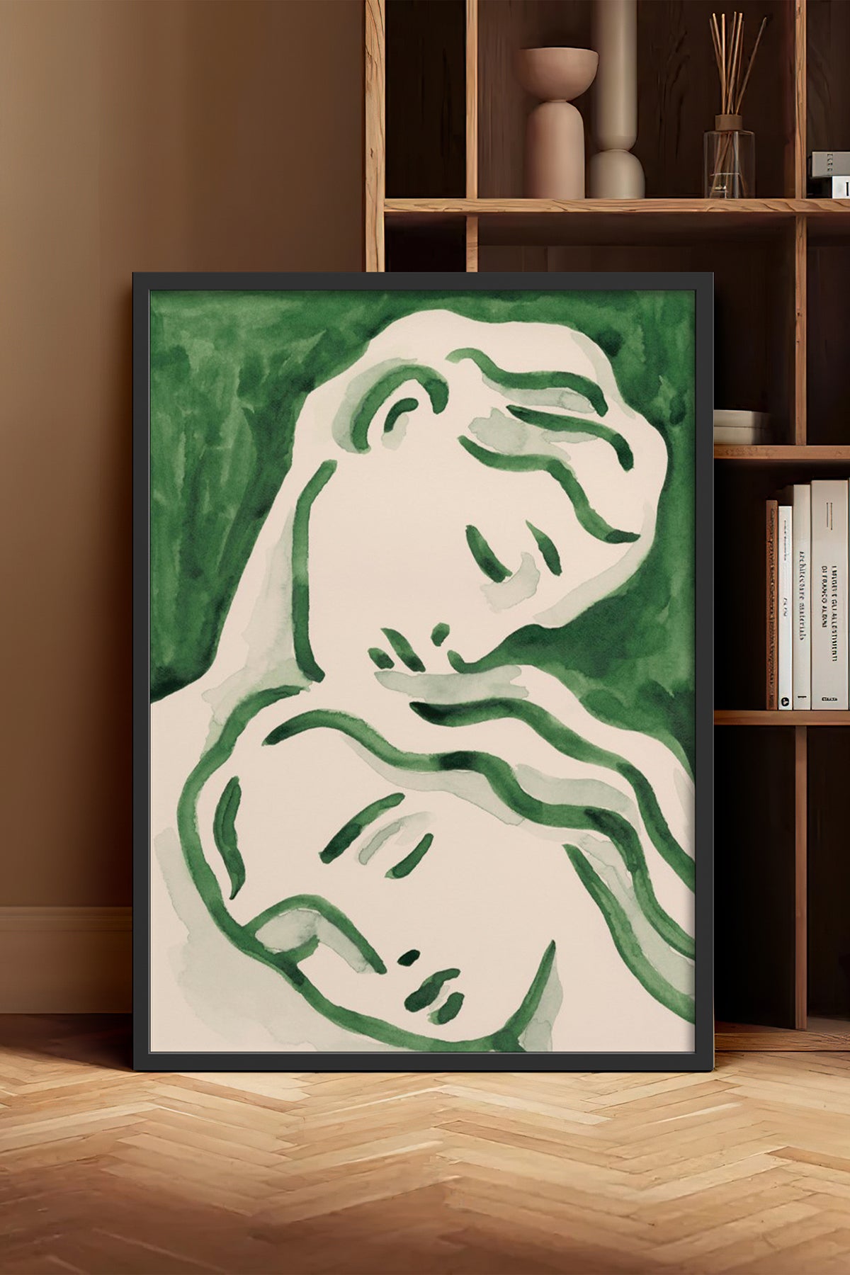 HOMEPACK Ahşap Çerçeveli Tablo Çerçeveli Poster Sanatsal Modern Duvar Dekoru BEK-8277