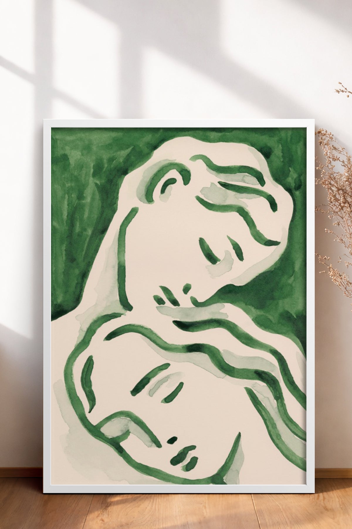 HOMEPACK Ahşap Çerçeveli Tablo Çerçeveli Poster Sanatsal Modern Duvar Dekoru BEK-8277