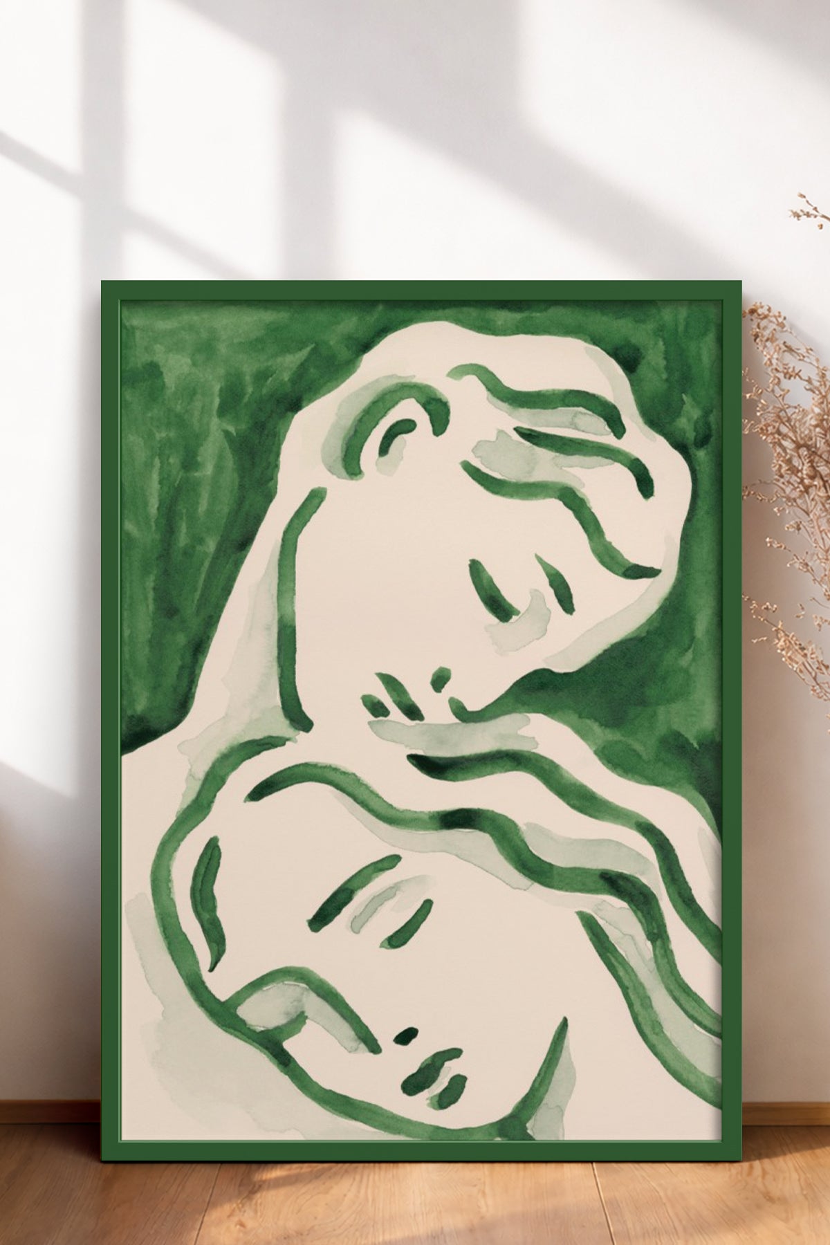 HOMEPACK Ahşap Çerçeveli Tablo Çerçeveli Poster Sanatsal Modern Duvar Dekoru BEK-8277