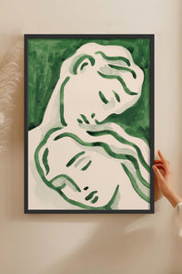 HOMEPACK Ahşap Çerçeveli Tablo Çerçeveli Poster Sanatsal Modern Duvar Dekoru BEK-8277