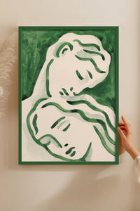 HOMEPACK Ahşap Çerçeveli Tablo Çerçeveli Poster Sanatsal Modern Duvar Dekoru BEK-8277