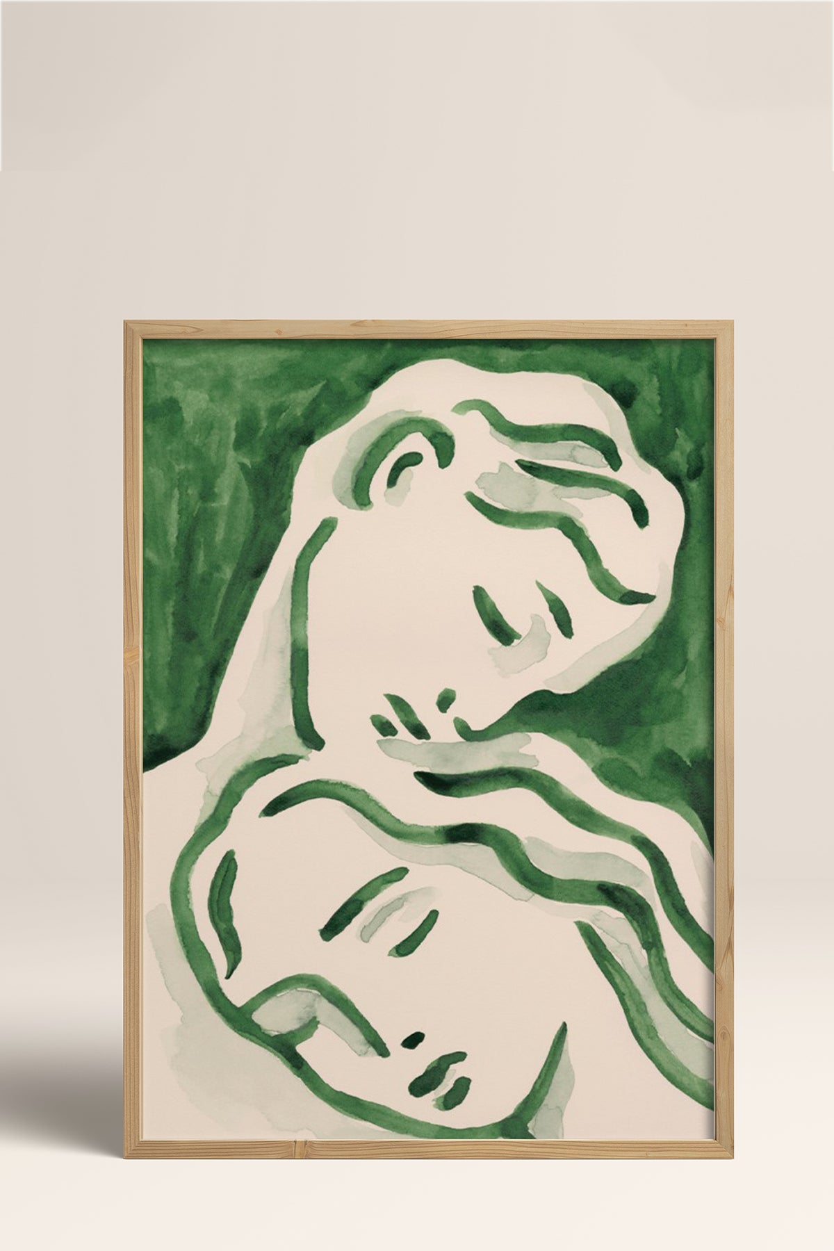 HOMEPACK Ahşap Çerçeveli Tablo Çerçeveli Poster Sanatsal Modern Duvar Dekoru BEK-8277
