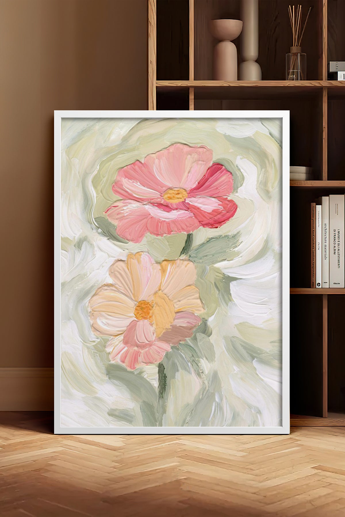 HOMEPACK Ahşap Çerçeveli Tablo Çerçeveli Poster Sanatsal Modern Duvar Dekoru BEK-8278