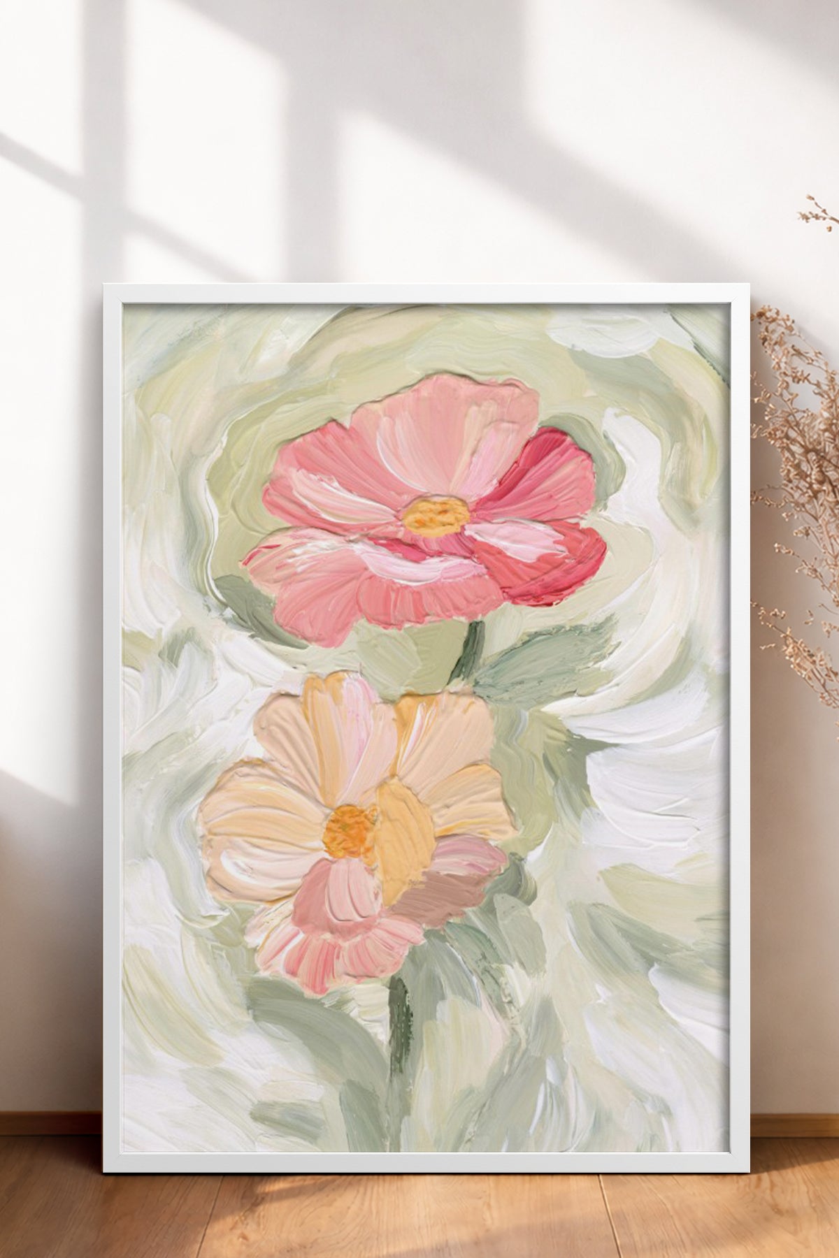 HOMEPACK Ahşap Çerçeveli Tablo Çerçeveli Poster Sanatsal Modern Duvar Dekoru BEK-8278