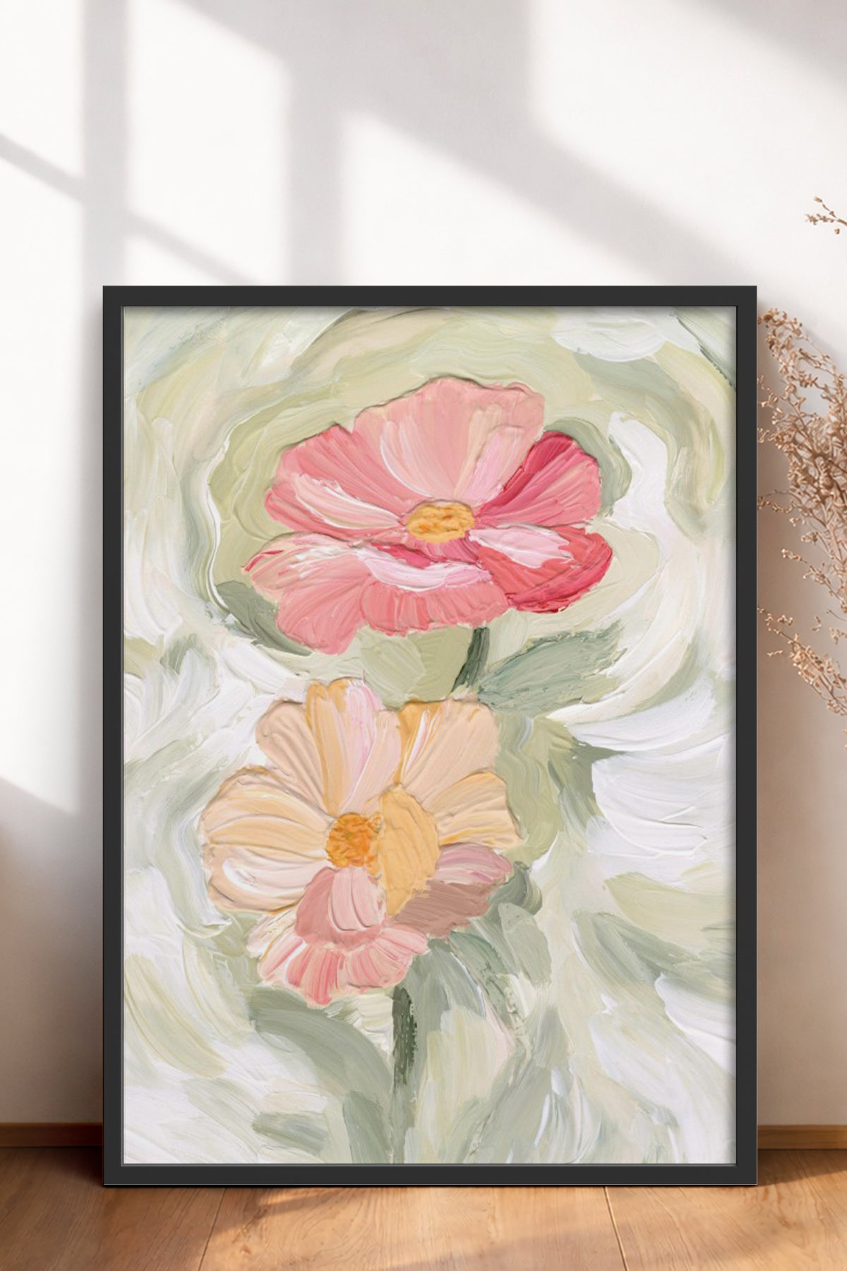 HOMEPACK Ahşap Çerçeveli Tablo Çerçeveli Poster Sanatsal Modern Duvar Dekoru BEK-8278