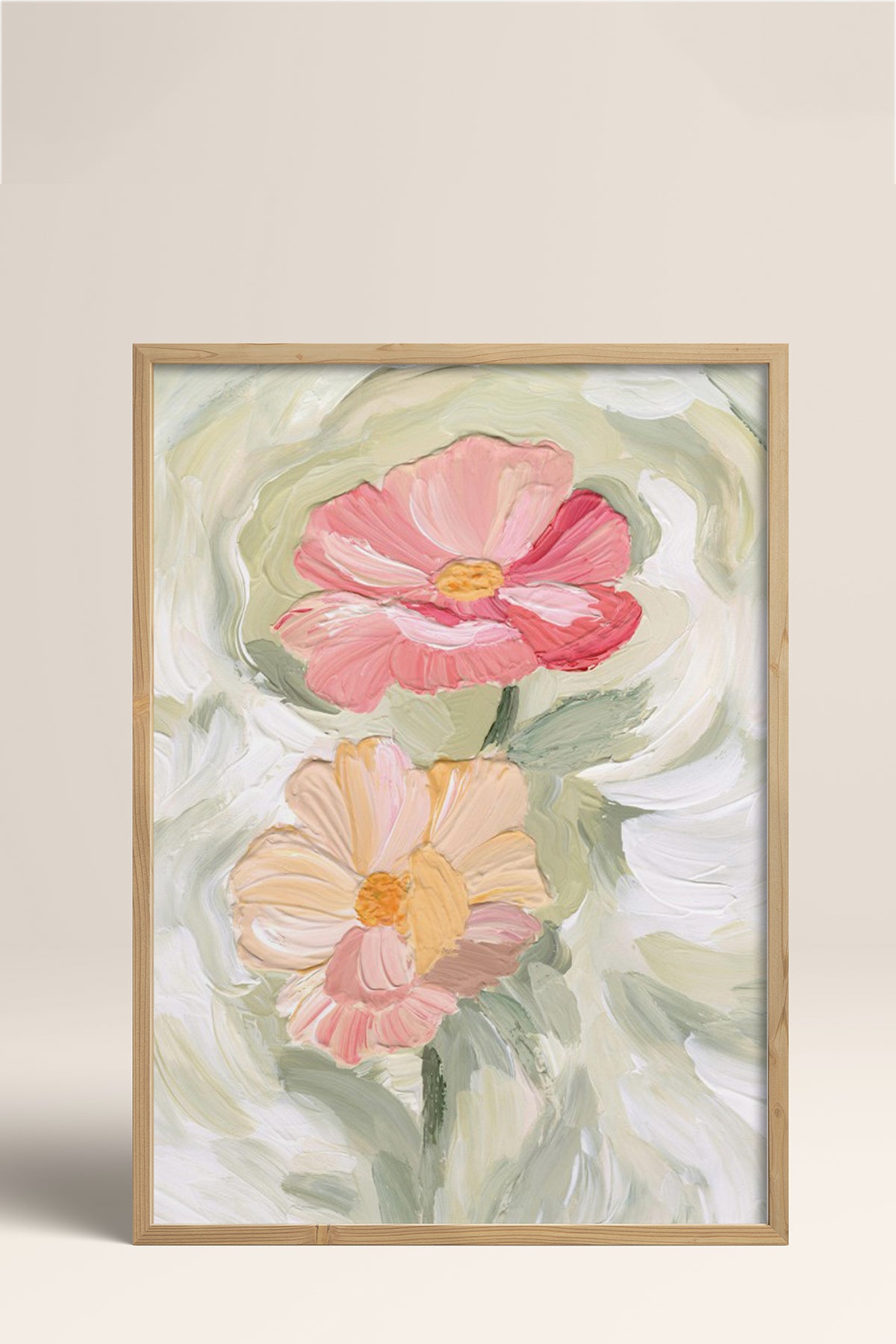 HOMEPACK Ahşap Çerçeveli Tablo Çerçeveli Poster Sanatsal Modern Duvar Dekoru BEK-8278