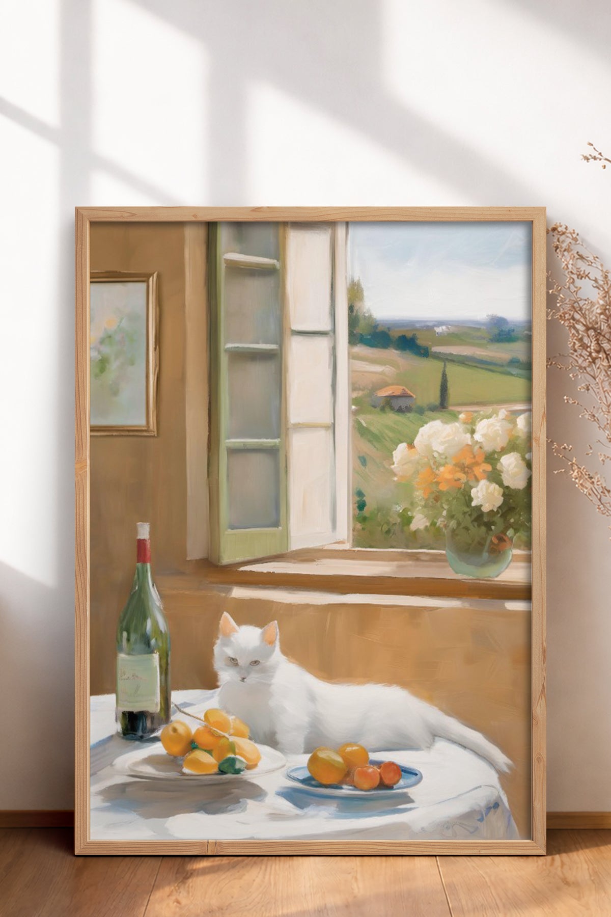 HOMEPACK Ahşap Çerçeveli Tablo Çerçeveli Poster Sanatsal Modern Duvar Dekoru BEK-8279