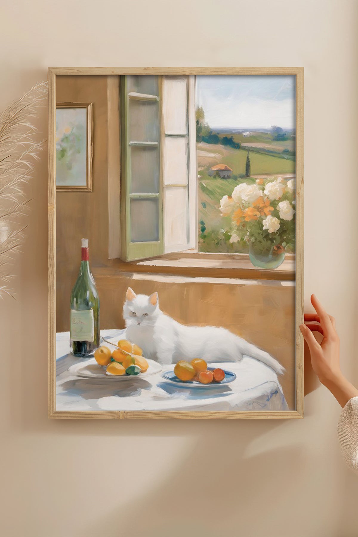 HOMEPACK Ahşap Çerçeveli Tablo Çerçeveli Poster Sanatsal Modern Duvar Dekoru BEK-8279