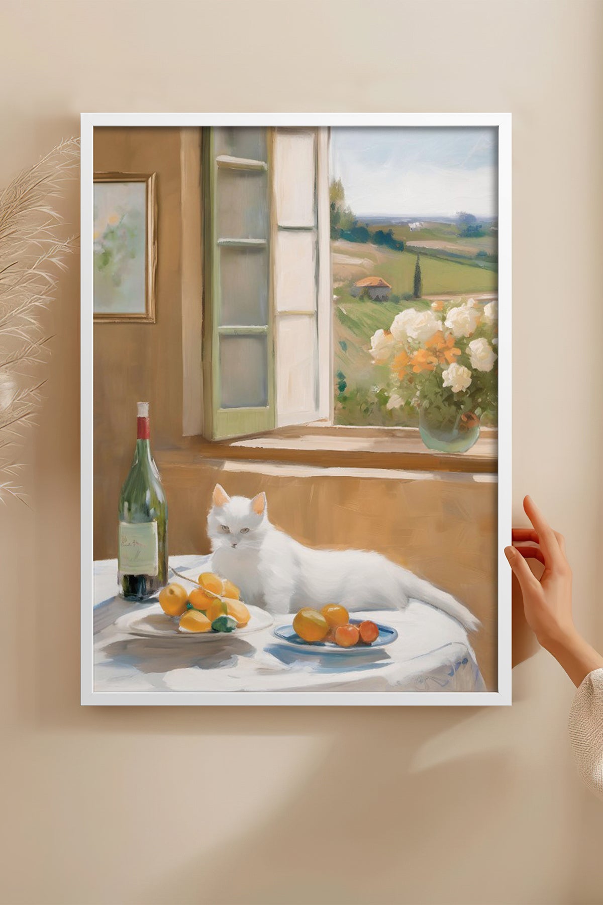 HOMEPACK Ahşap Çerçeveli Tablo Çerçeveli Poster Sanatsal Modern Duvar Dekoru BEK-8279