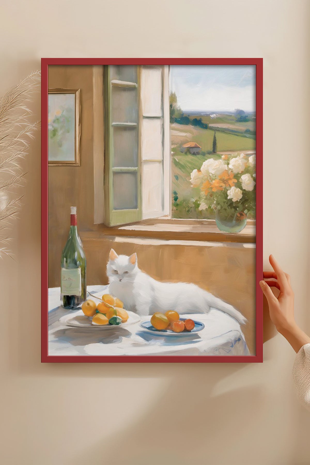 HOMEPACK Ahşap Çerçeveli Tablo Çerçeveli Poster Sanatsal Modern Duvar Dekoru BEK-8279