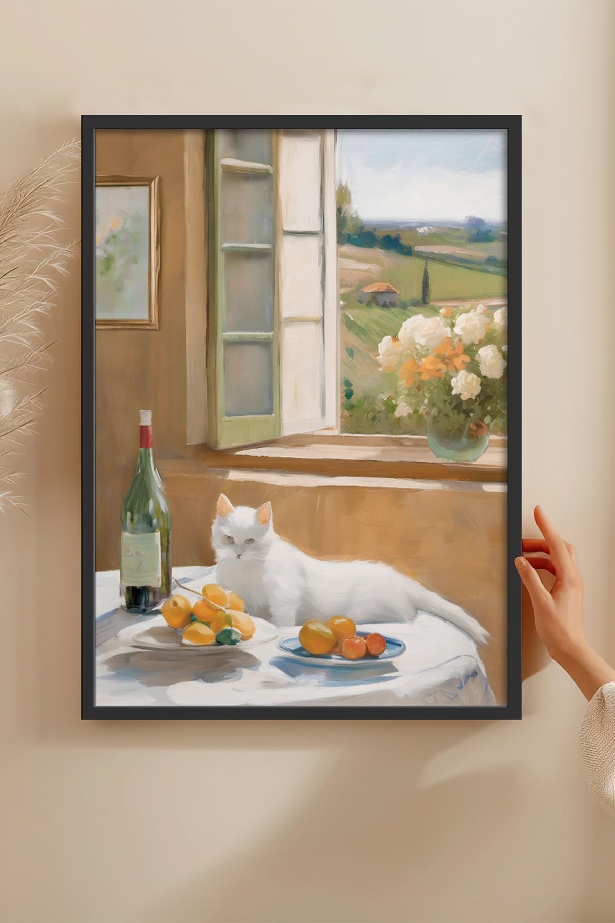 HOMEPACK Ahşap Çerçeveli Tablo Çerçeveli Poster Sanatsal Modern Duvar Dekoru BEK-8279
