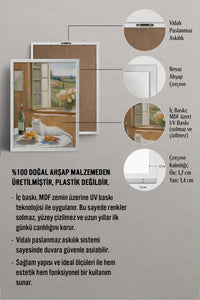 HOMEPACK Ahşap Çerçeveli Tablo Çerçeveli Poster Sanatsal Modern Duvar Dekoru BEK-8279