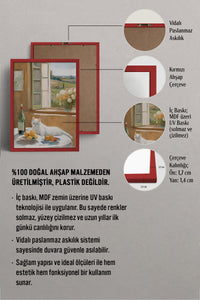 HOMEPACK Ahşap Çerçeveli Tablo Çerçeveli Poster Sanatsal Modern Duvar Dekoru BEK-8279
